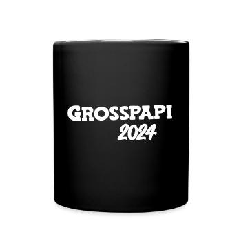 Grosspapi 2024 Befördert zum Grosspapi Opa Schweiz - Tasse einfarbig - Schwarz - Vorne
