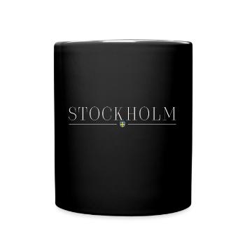 I love Stockholm - Full Colour Mug - black - Front