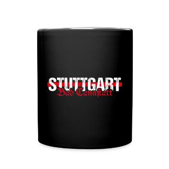 Stuttgart Bad Cannstatt altdeutsch - Tasse einfarbig - Schwarz - Vorne