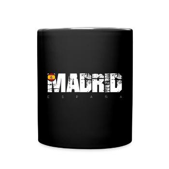 Distressed Made in Spain Typografie - Tasse einfarbig - Schwarz - Vorne