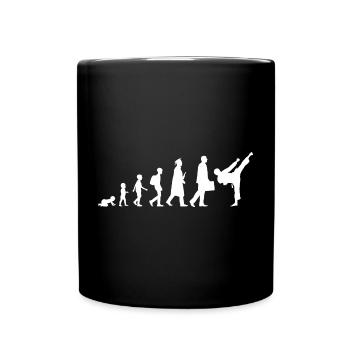 Kind zu Karateka Evolution - Tasse einfarbig - Schwarz - Vorne