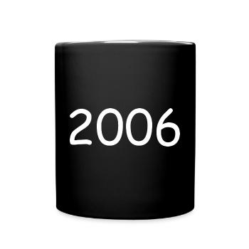 2006 18th birthday year black - Full Colour Mug - black - Front