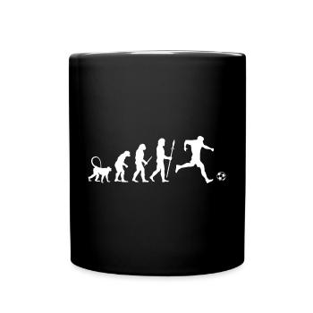 Évolution du football - Mug uni - noir - Devant