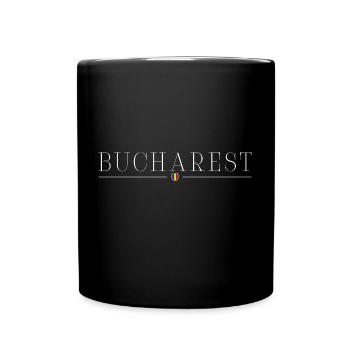 Bukarest: Eleganz, Geschichte, Urbaner Stil - Tasse einfarbig - Schwarz - Vorne