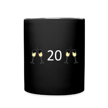20th Birthday 20 Years Anniversary 20 Years Number 20 - Full Colour Mug - black - Front