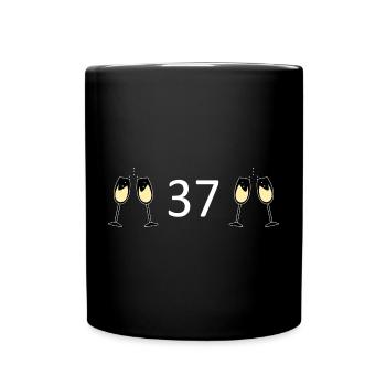 37th Birthday 37 Years Anniversary 37 Years Number 37 - Full Colour Mug - black - Front