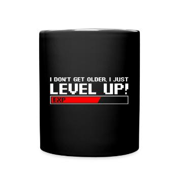 T-shirt rétro Level Up Pixel - Mug uni - noir - Devant