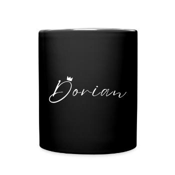 Dorian Name König T-Shirt Geschenk Männer - Tasse einfarbig - Schwarz - Vorne