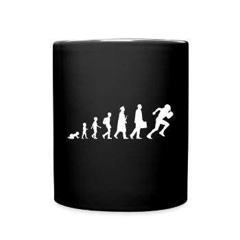 De l’enfant au joueur de football - Mug uni - noir - Devant