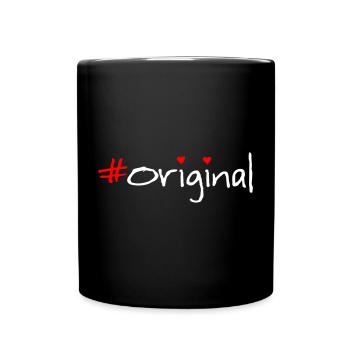Langue source - Mug uni - noir - Devant