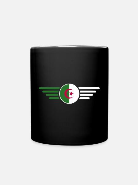 J’aime l’Algérie, T-Shirt Design Style Élégance - Mug uni - noir