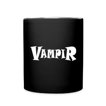 VAMPIR - Tasse einfarbig - Schwarz - Vorne