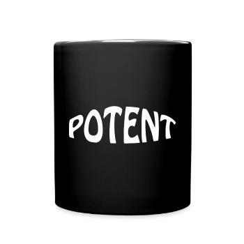 POTENT - Tasse einfarbig - Schwarz - Vorne