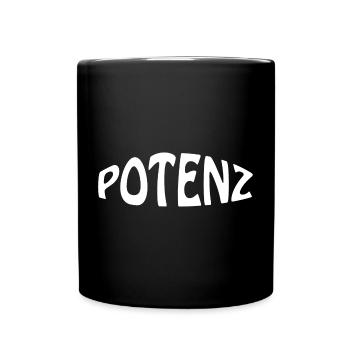 POTENZ - Tasse einfarbig - Schwarz - Vorne