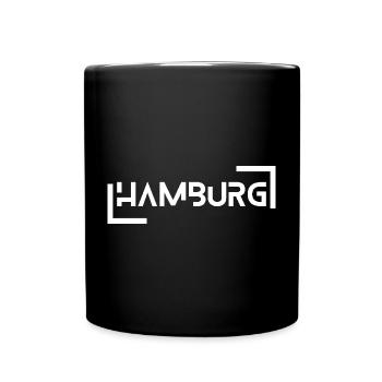 Hamburg - Tasse einfarbig - Schwarz - Vorne