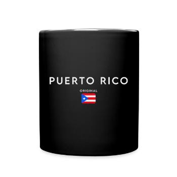 Drapeau portoricain, fierté portoricaine - Mug uni - noir - Devant