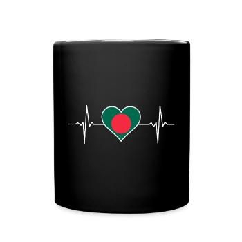 Bangladesh Heartbeat - Full Colour Mug - black - Front