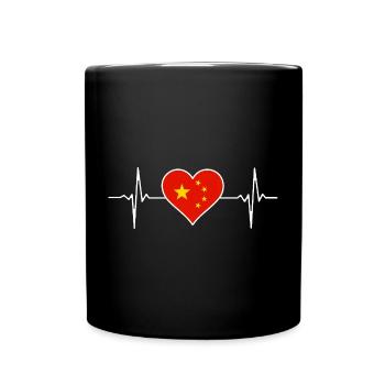 China Heartbeat - Full Colour Mug - black - Front