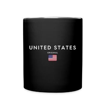 Flag of the United States - Full Colour Mug - black - Front