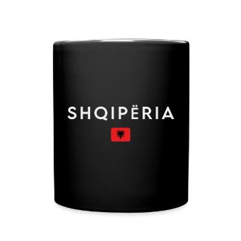 Albanian flag, Albanian pride - Full Colour Mug - black - Front