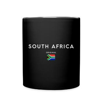 South African flag, South African pride - Full Colour Mug - black - Front