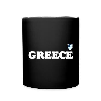 Design-Upload erforderlich - Tasse einfarbig - Schwarz - Vorne