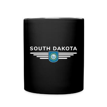 South Dakota Fan T-Shirt – Für echte Fans! - Tasse einfarbig - Schwarz - Vorne