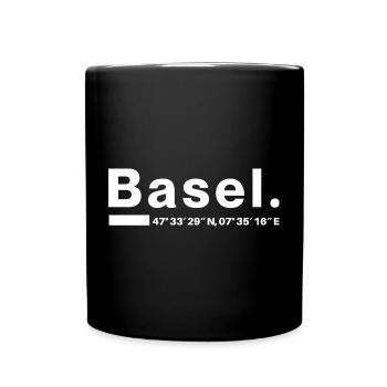 Basel Coordinates - Full Colour Mug - black - Front