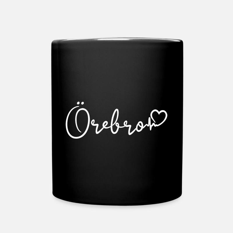 Örebro Herzschlag - Tasse einfarbig - Schwarz