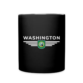 Chemise de fan de Washington – Style de la capitale - Mug uni - noir - Devant