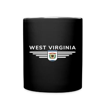 West Virginia Fan Shirt – Nature & Pride - Full Colour Mug - black - Front