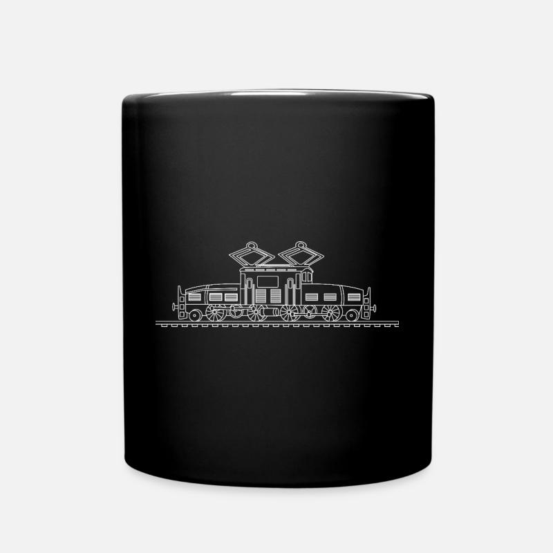 Locomotive, Train, Chemin De Fer - Mug uni - noir
