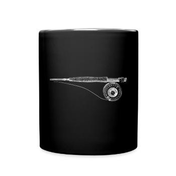 Fly fishing - Tasse einfarbig - Schwarz - Vorne