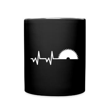 Heartbeat Saege - Mug uni - noir - Devant