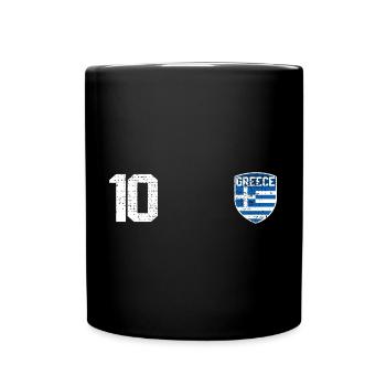 Greece jersey - Full Colour Mug - black - Front