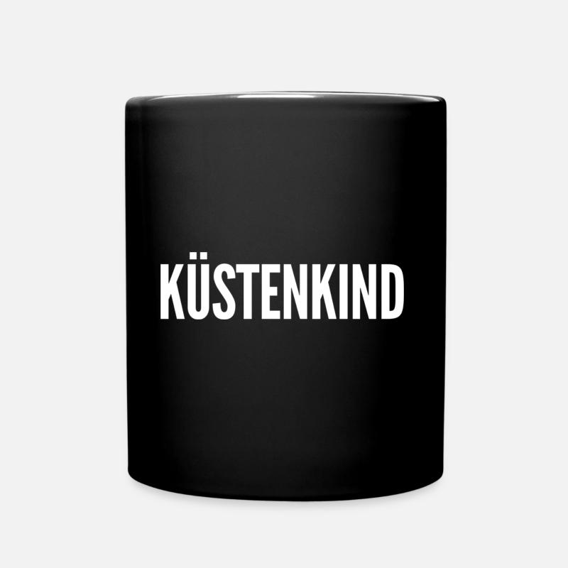 Küstenkind - Tasse einfarbig - Schwarz