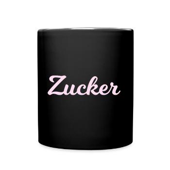 Zucker rosa - Tasse einfarbig - Schwarz - Vorne