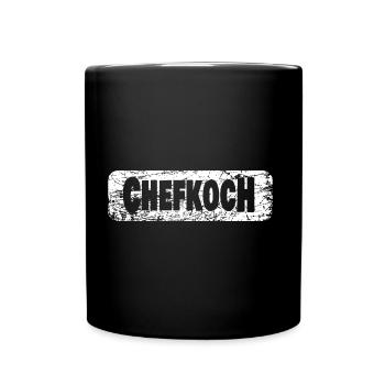 Chef cuisinier - Mug uni - noir - Devant