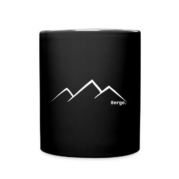 Mountains Mountains mountain range - Full Colour Mug - black - Front