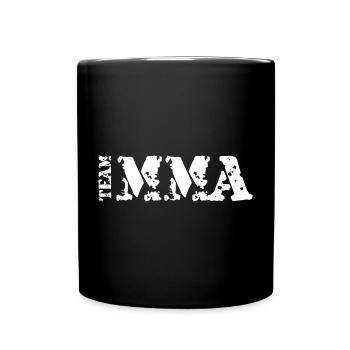 Team MMA Fighter Octagon Martial Arts Logo Club - Full Colour Mug - black - Front