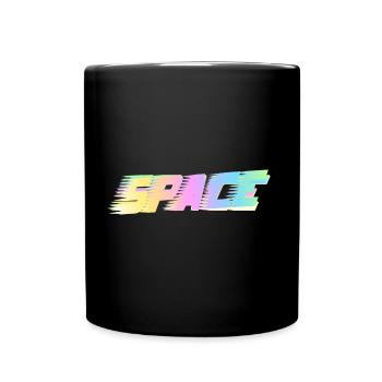 Space - Tasse einfarbig - Schwarz - Vorne