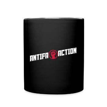 Antifa Action (Fist) - Tasse einfarbig - Schwarz - Vorne