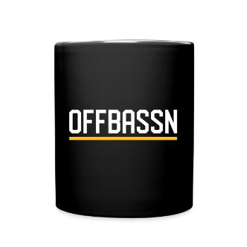 OFFBASSN | Dialekt | Sächsisch - Tasse einfarbig - Schwarz - Vorne