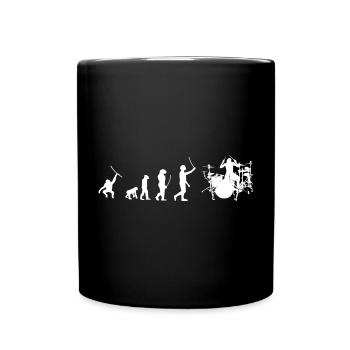 Evolution Drummer - Tasse einfarbig - Schwarz - Vorne