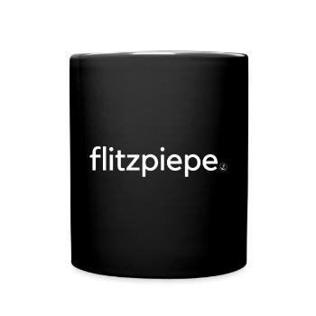 Flitzpiepe Anker Nordsee Küste Seemann Segeln - Tasse einfarbig - Schwarz - Vorne