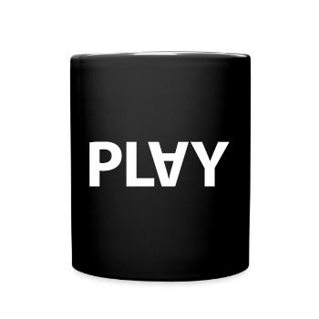PLAY - Tasse einfarbig - Schwarz - Vorne