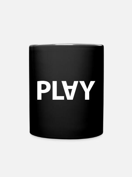 Play - Full Colour Mug - black