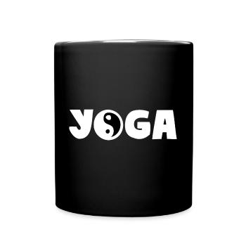 YOGA YIN YANG - Mug uni - noir - Devant