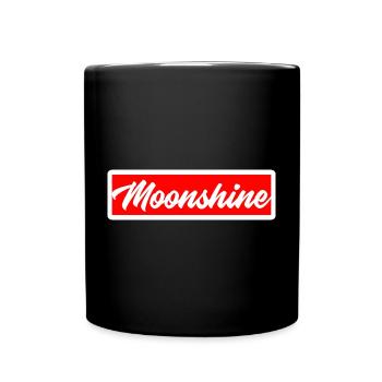 moon shine moonshiner distille schnapps booze beer - Full Colour Mug - black - Front