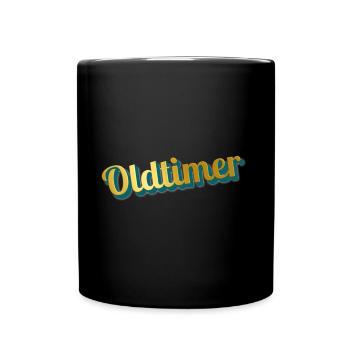 vintage car - Full Colour Mug - black - Front